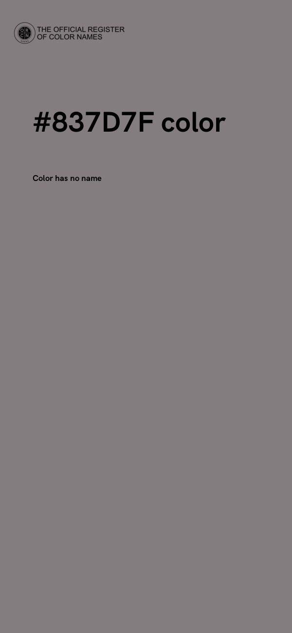 #837D7F color image
