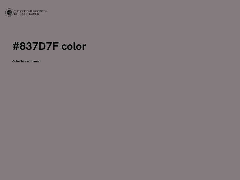 #837D7F color image