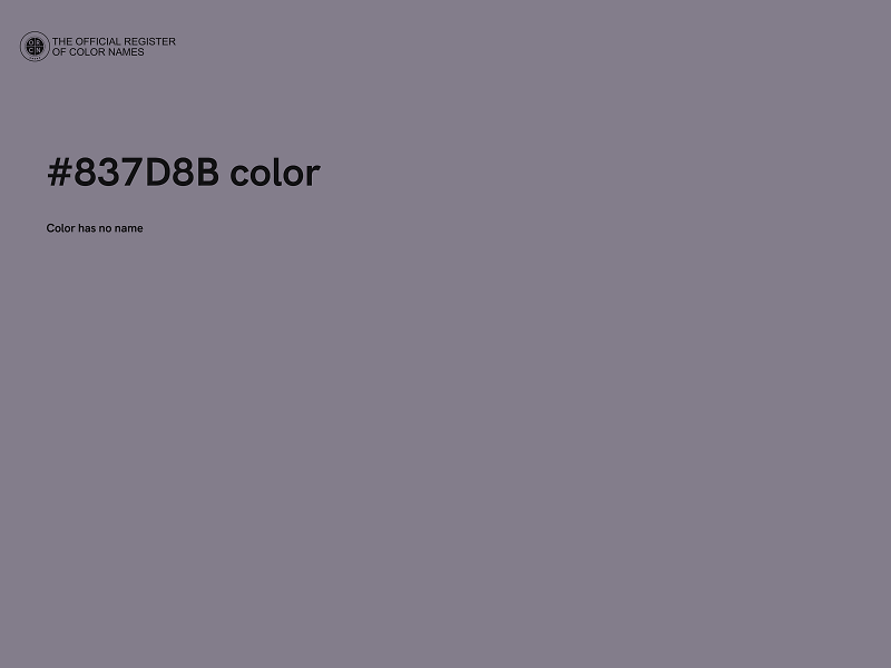 #837D8B color image