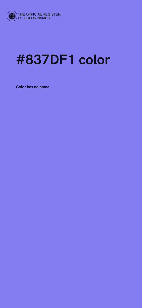 #837DF1 color image