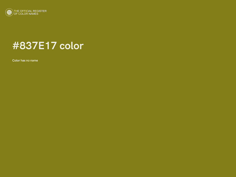 #837E17 color image