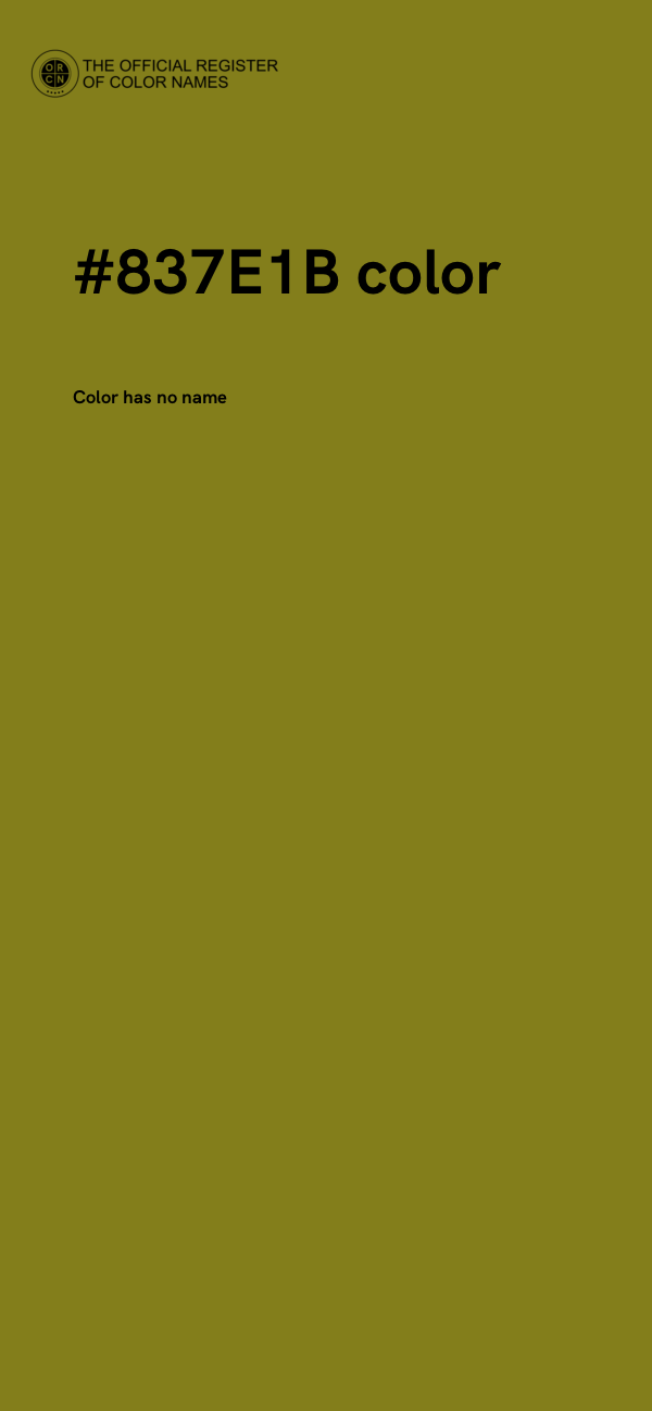 #837E1B color image