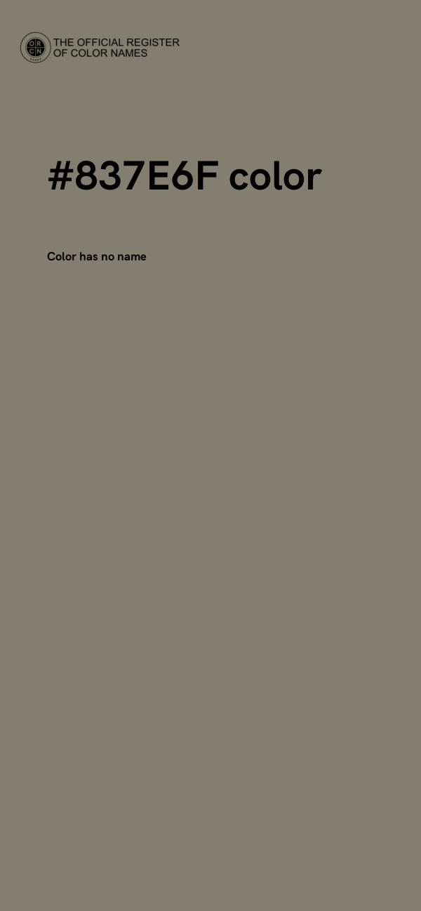 #837E6F color image