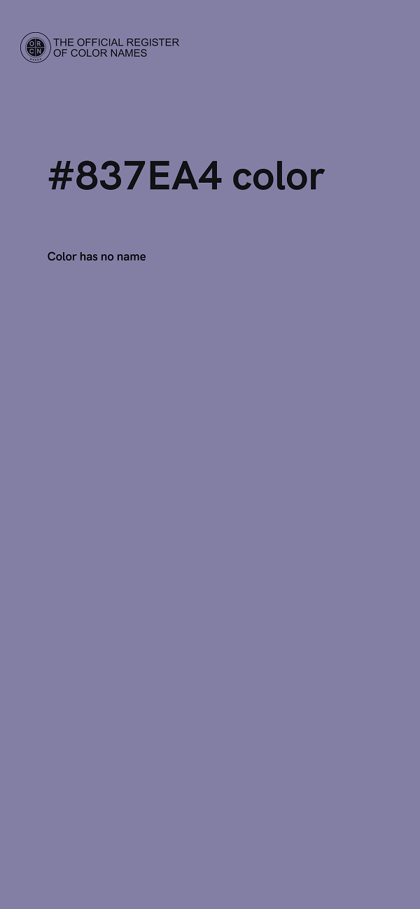 #837EA4 color image