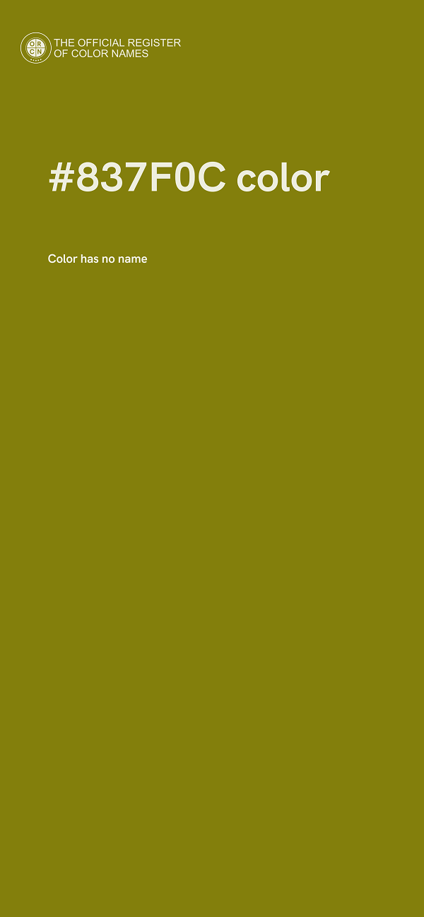 #837F0C color image