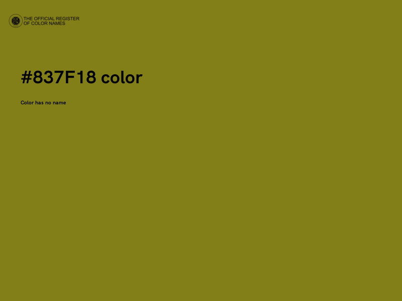 #837F18 color image