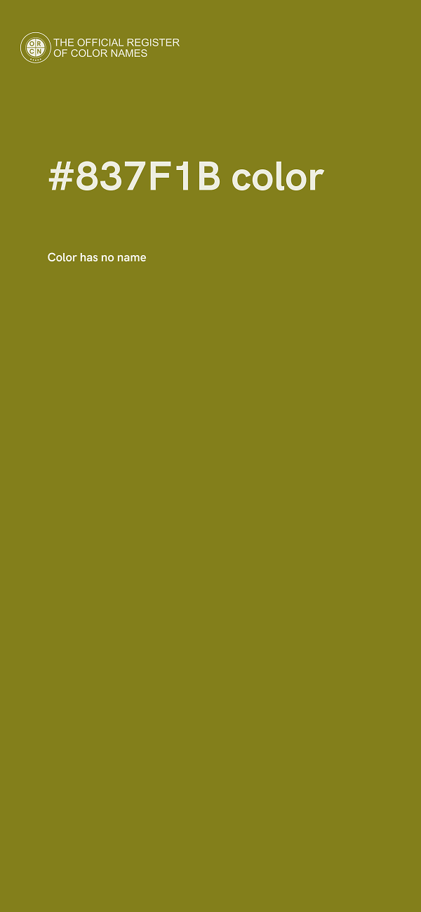 #837F1B color image