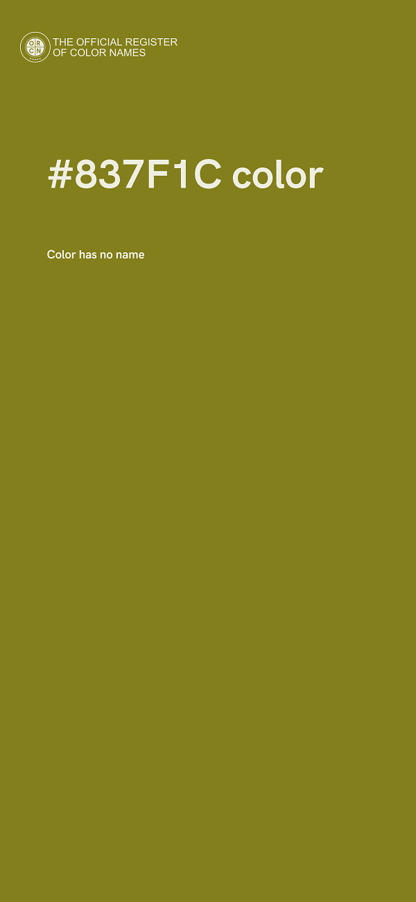 #837F1C color image