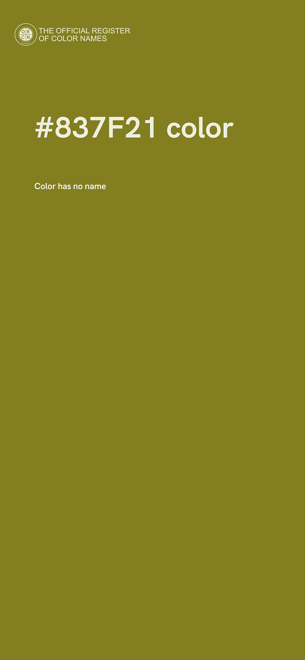#837F21 color image
