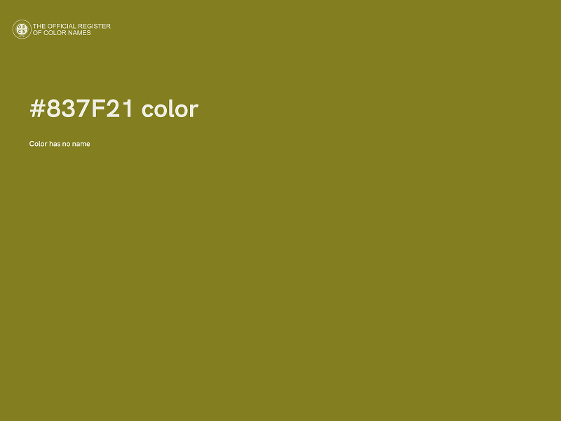 #837F21 color image