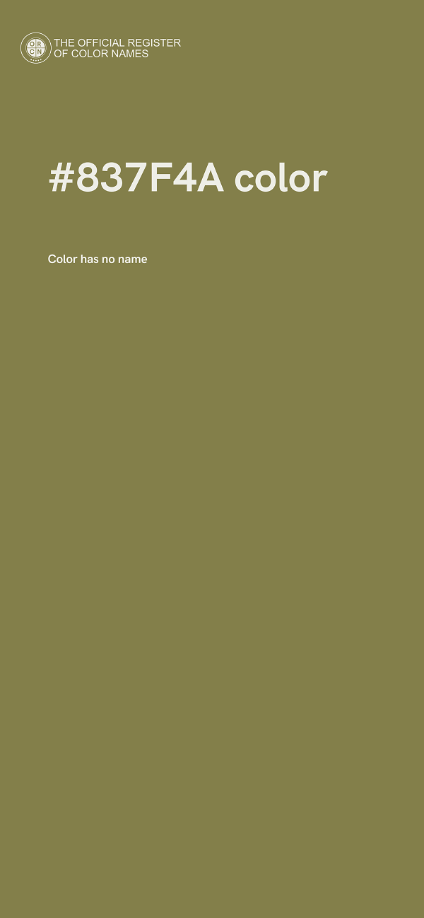 #837F4A color image