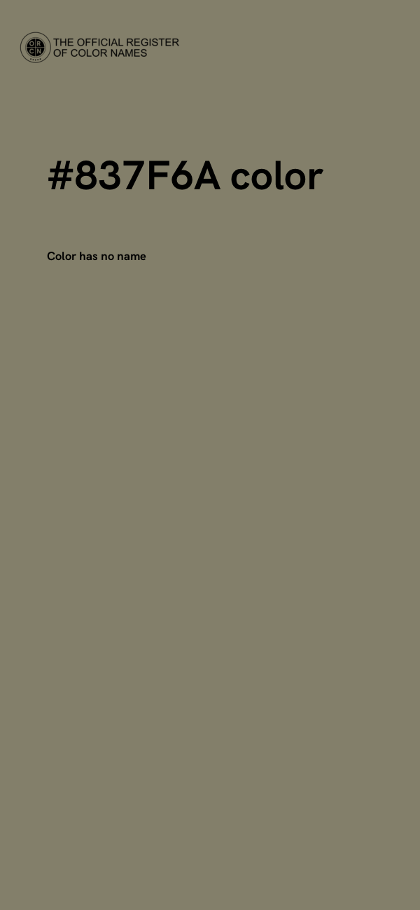 #837F6A color image