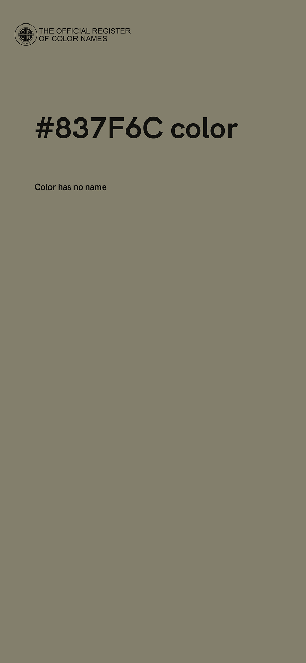 #837F6C color image