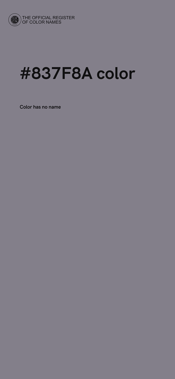 #837F8A color image