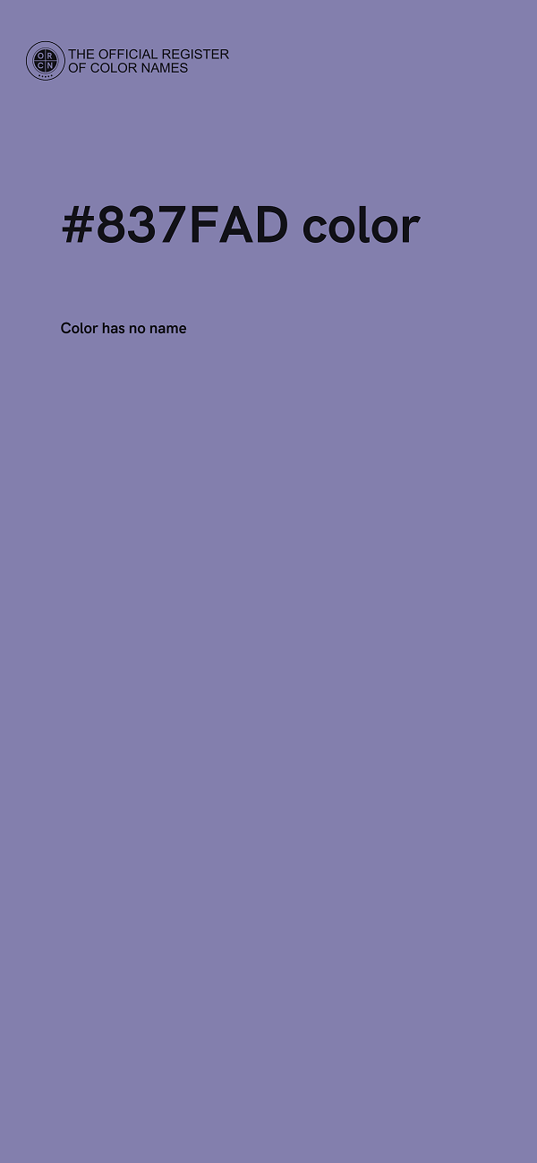 #837FAD color image