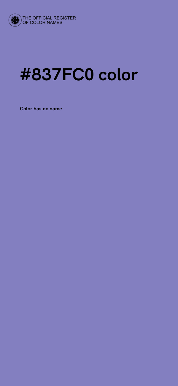 #837FC0 color image