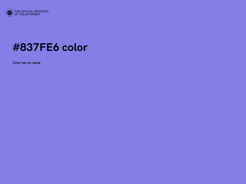 #837FE6 color image