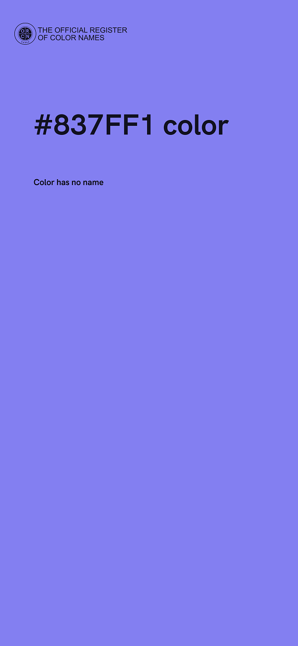 #837FF1 color image