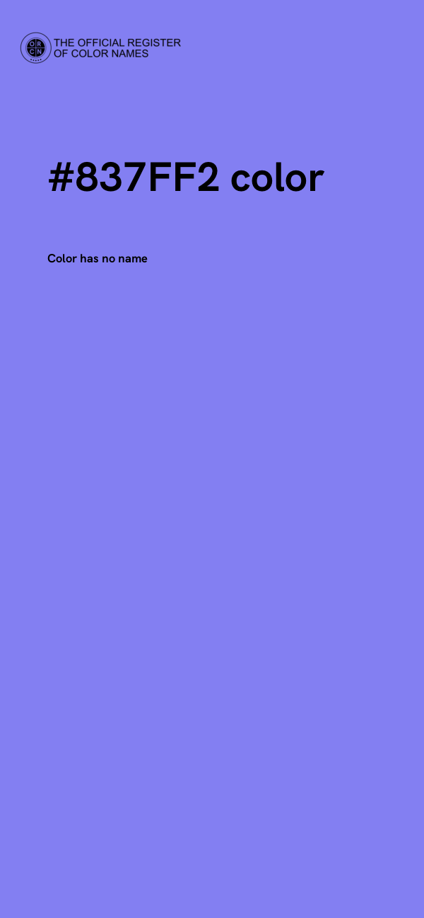 #837FF2 color image