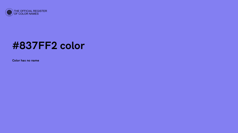 #837FF2 color image