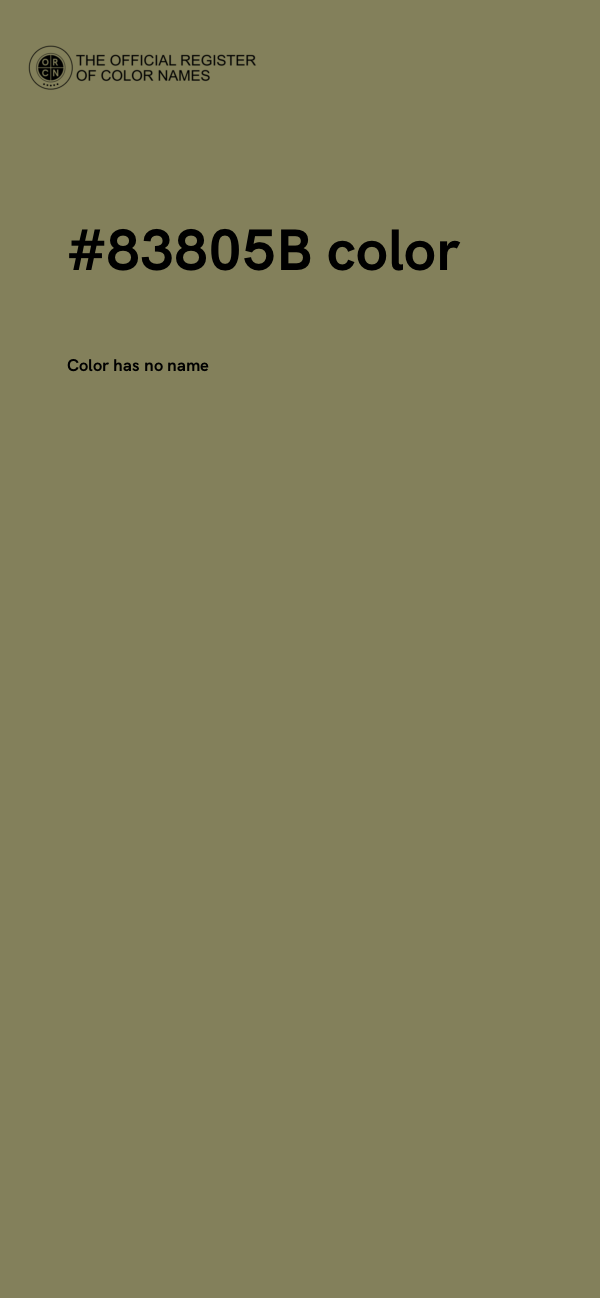 #83805B color image