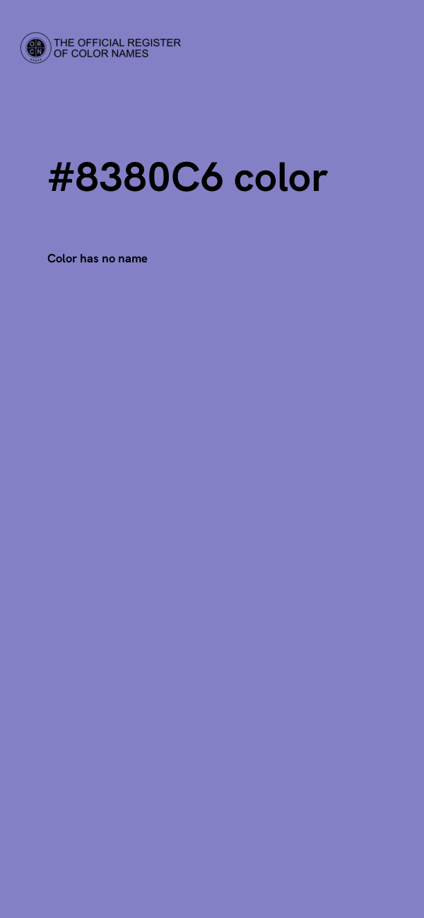 #8380C6 color image