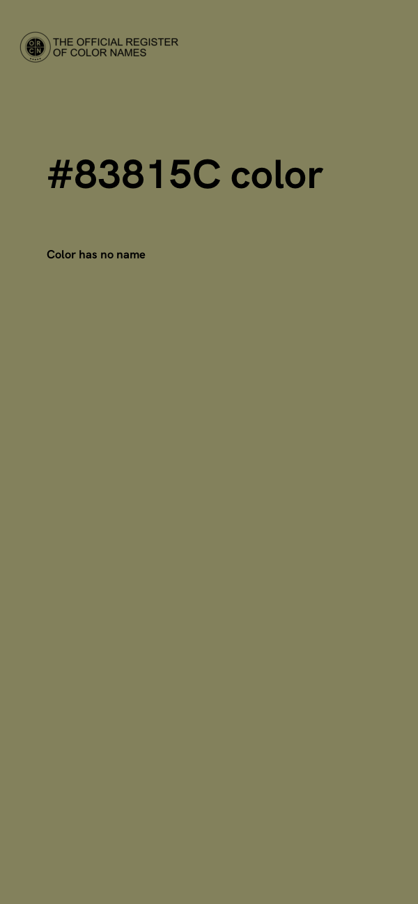#83815C color image