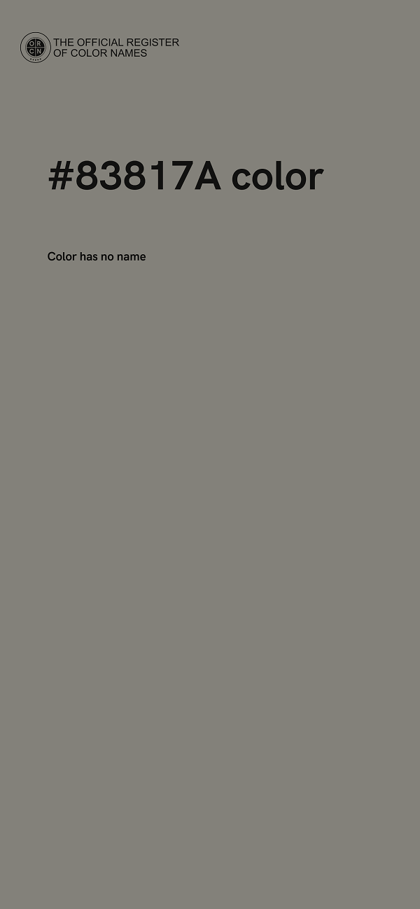 #83817A color image