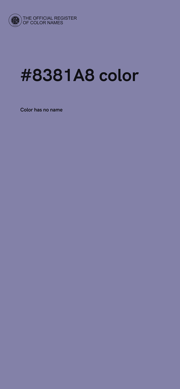 #8381A8 color image