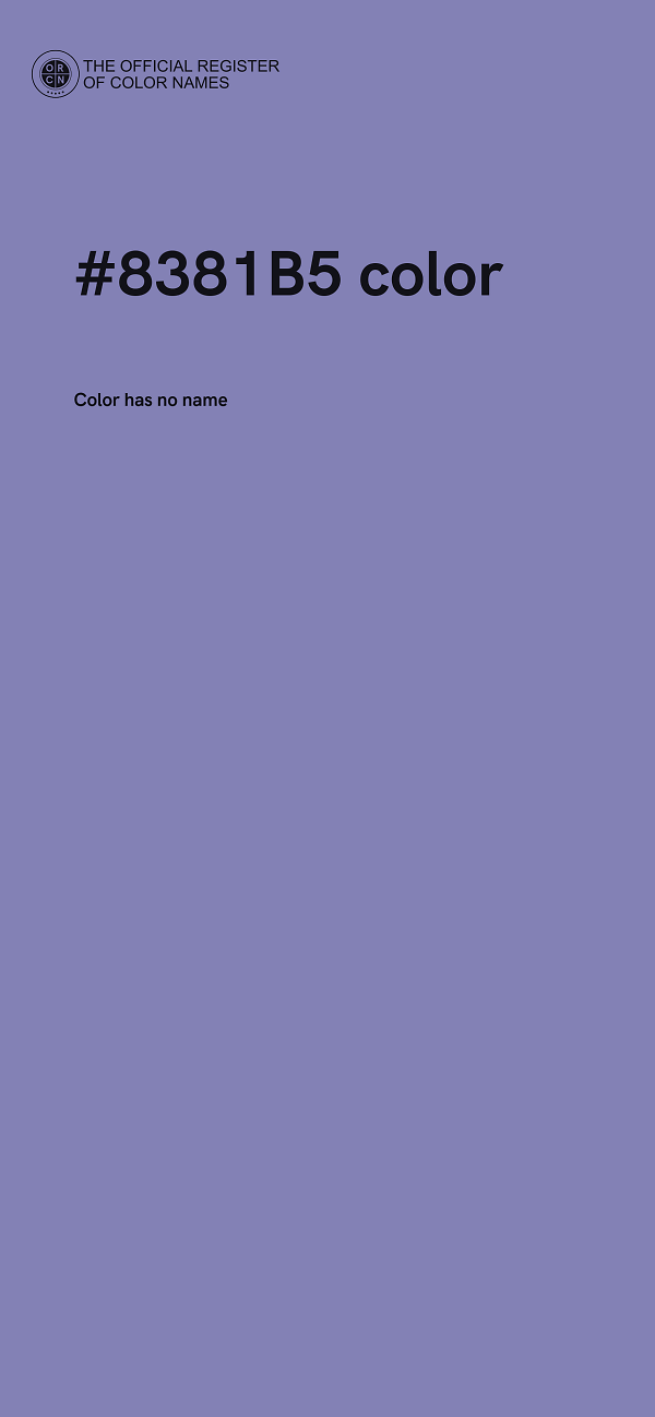 #8381B5 color image