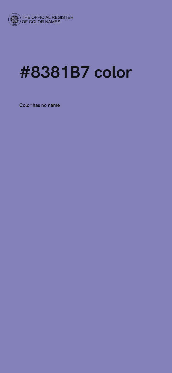 #8381B7 color image