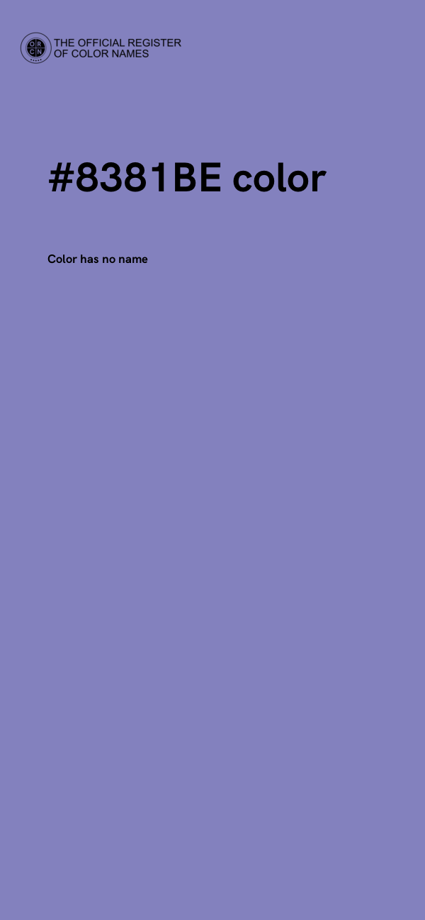 #8381BE color image