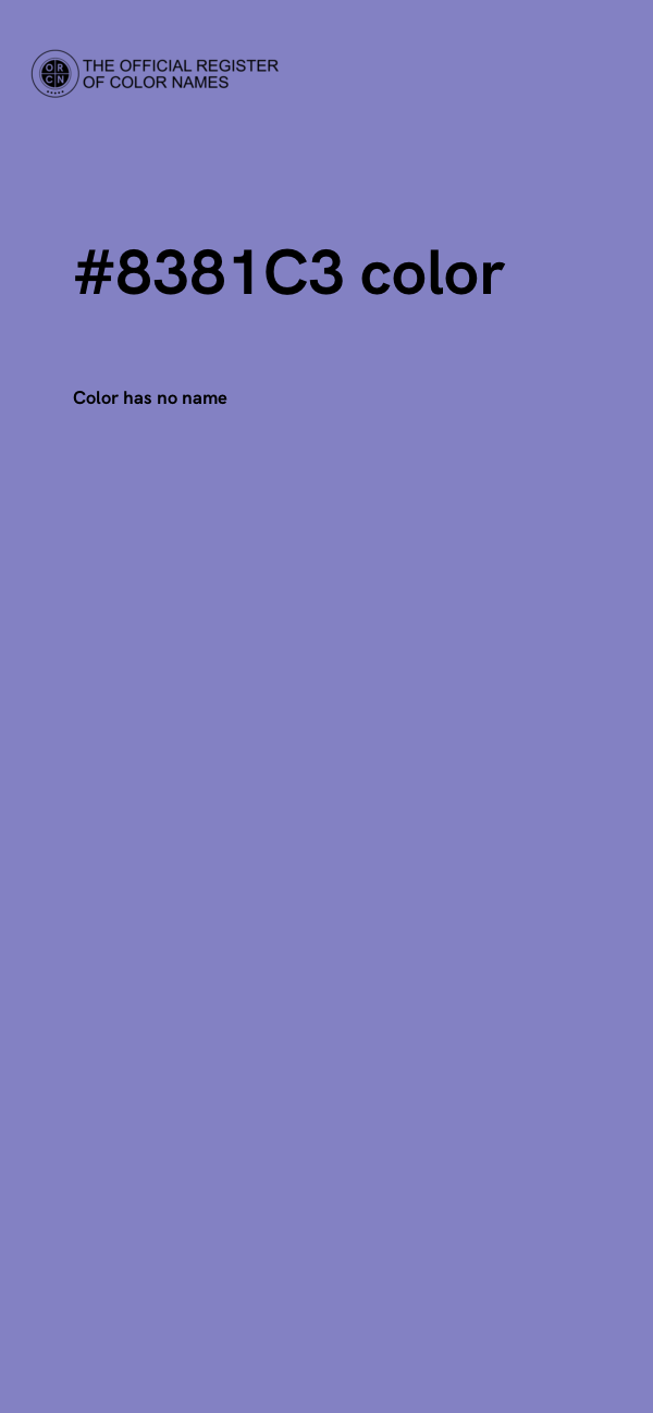 #8381C3 color image
