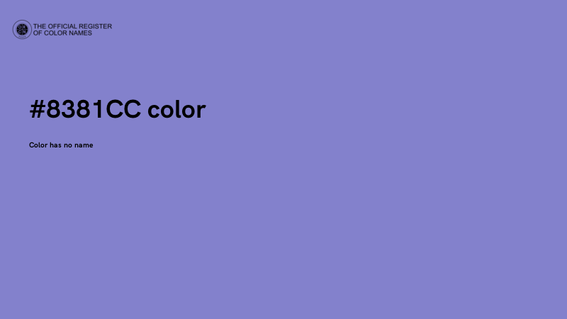#8381CC color image