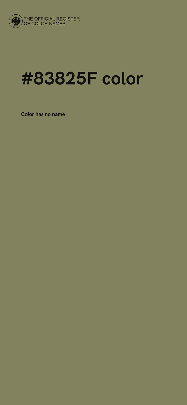 #83825F color image