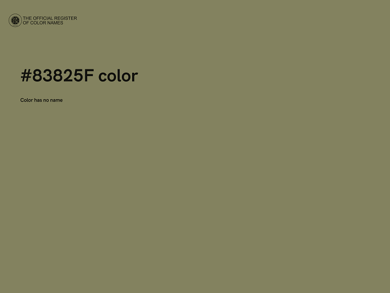 #83825F color image