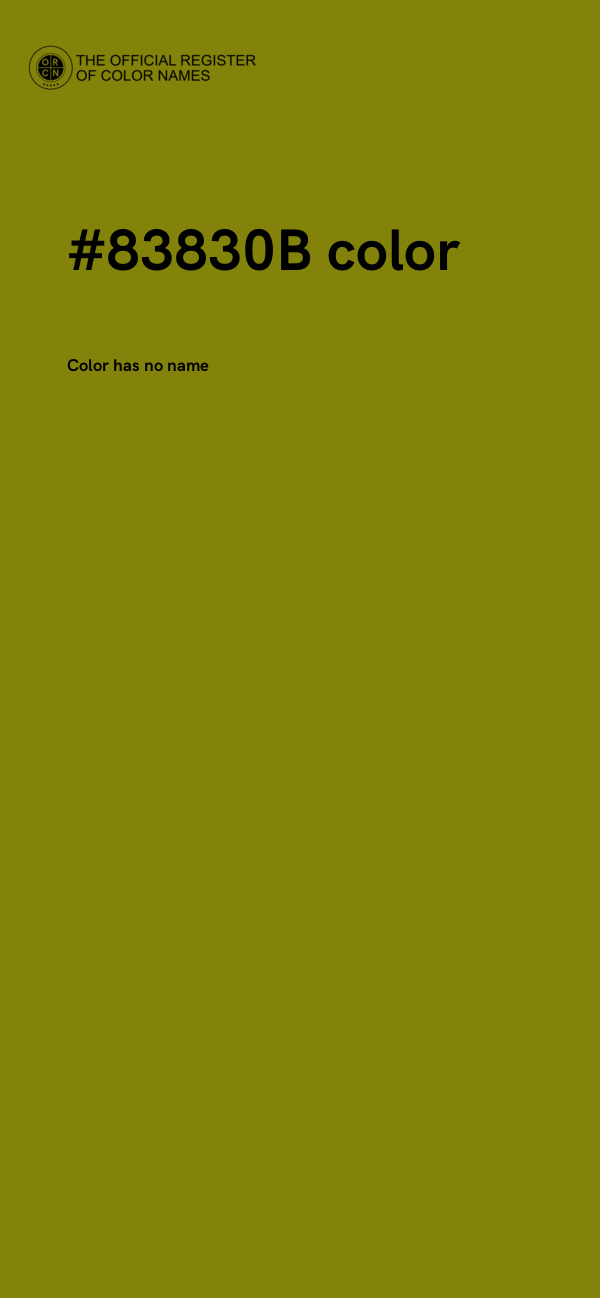 #83830B color image