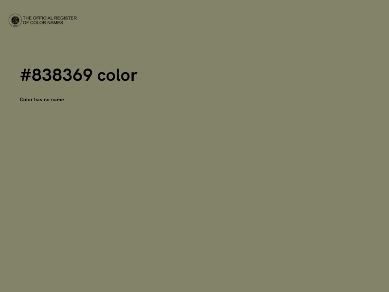 #838369 color image