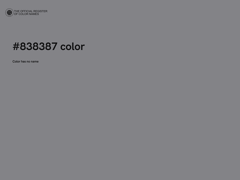 #838387 color image