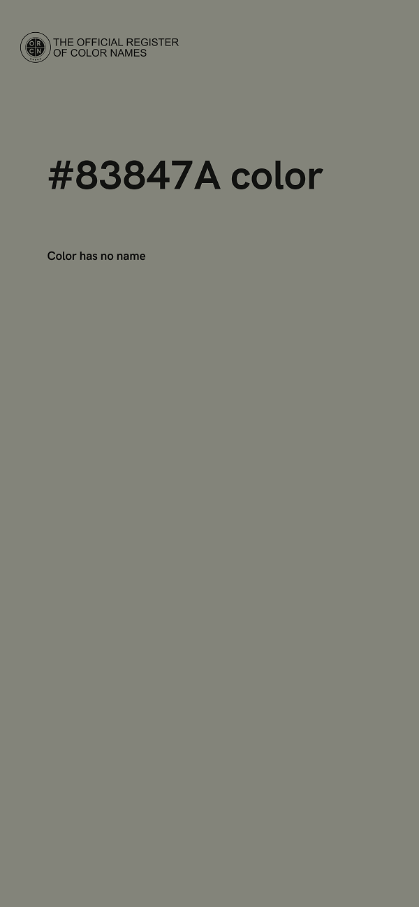 #83847A color image
