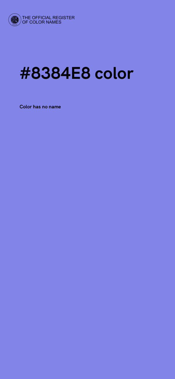 #8384E8 color image