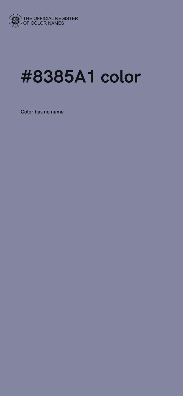 #8385A1 color image
