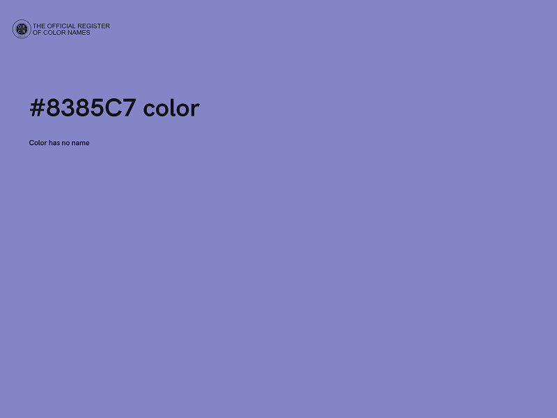 #8385C7 color image