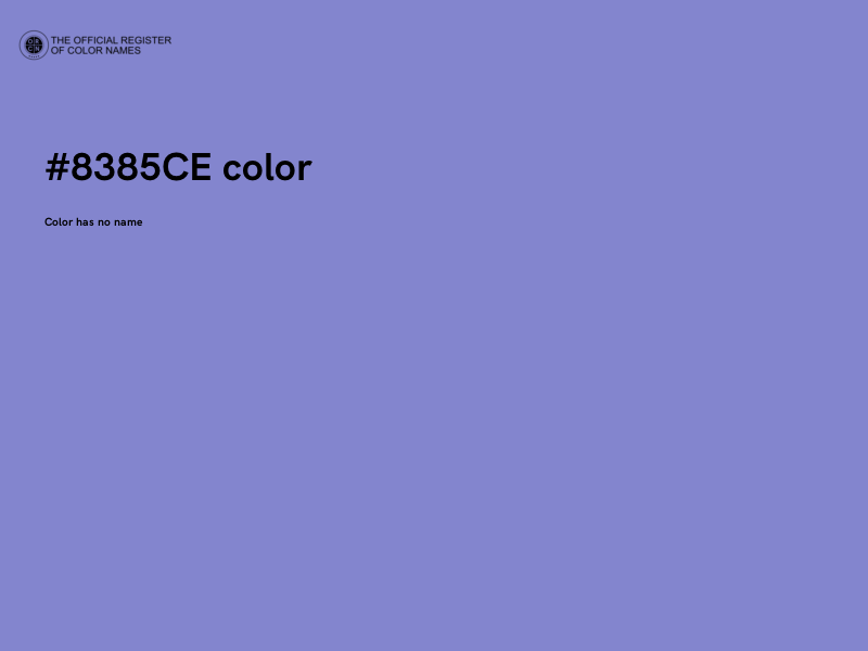 #8385CE color image