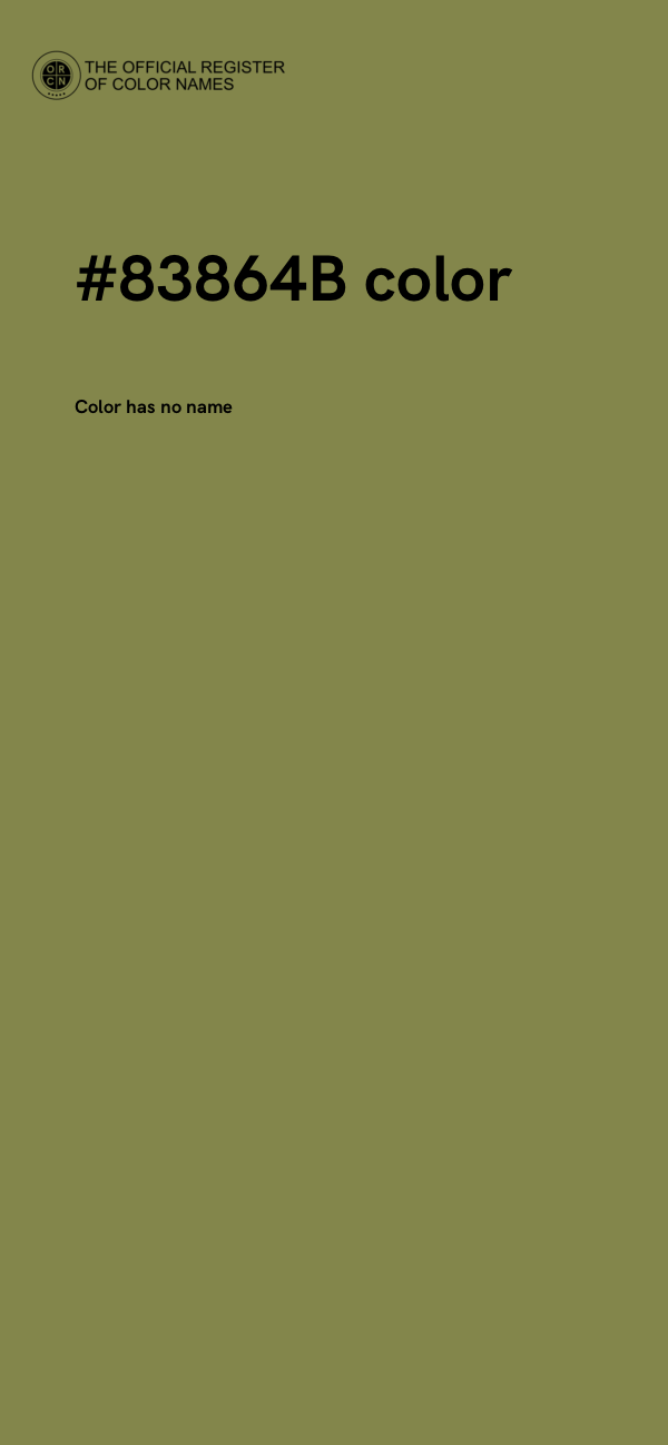 #83864B color image