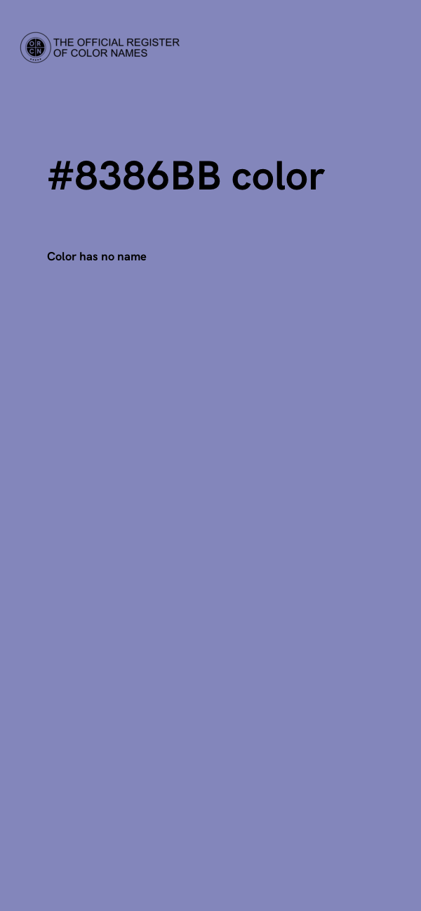 #8386BB color image