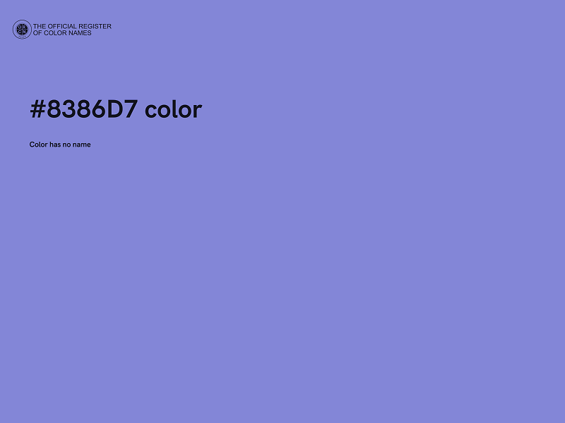#8386D7 color image