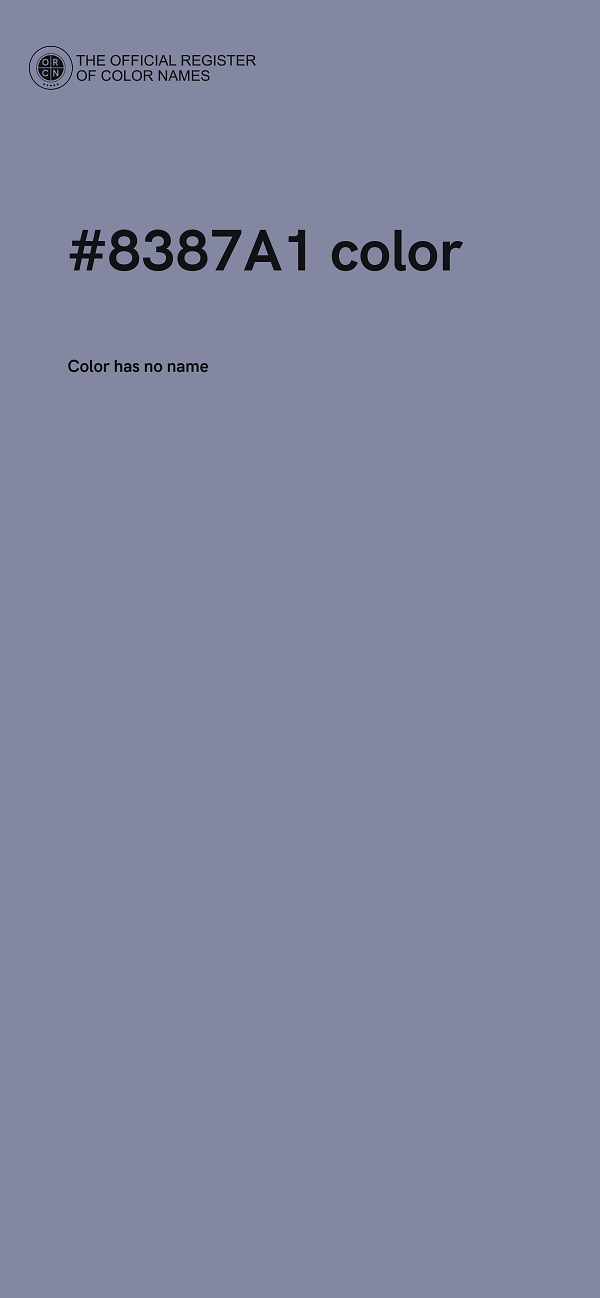 #8387A1 color image
