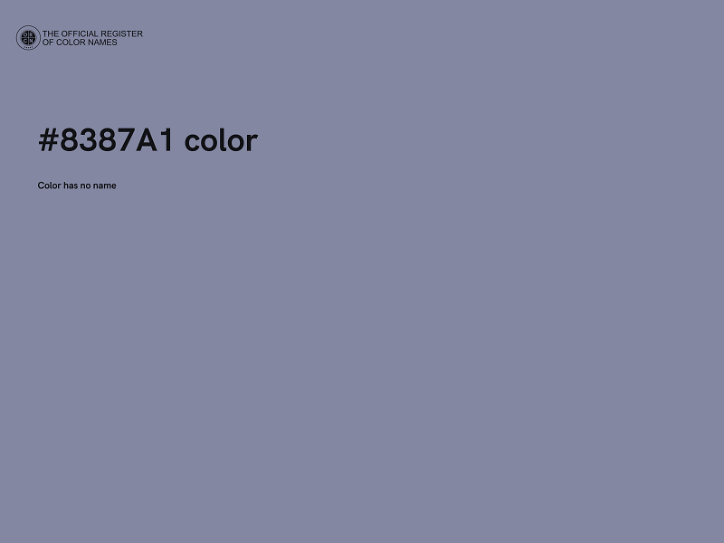 #8387A1 color image