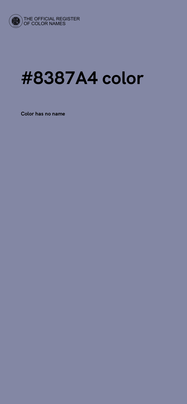 #8387A4 color image